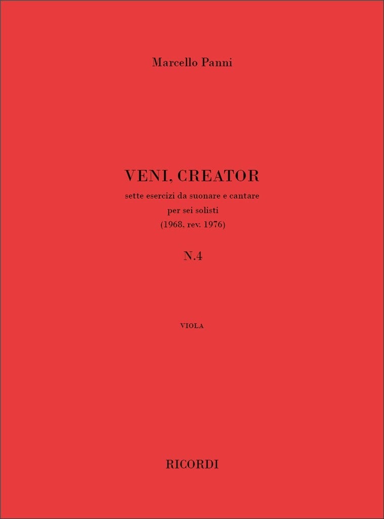 Veni, Creator n. 4